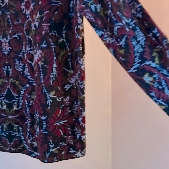 ⭐️J.Jill Sweater Tunic, Jacquard Burgundy & Black, Sz.M, Easy Classy Elegance! 🤩 - Picture 8 of 13